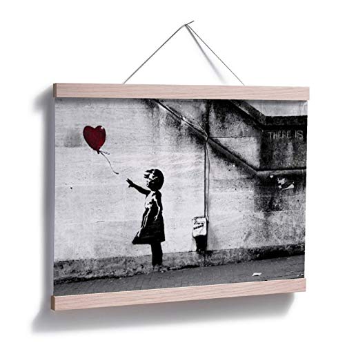 Poster Banksy Girl with balloon art street art spray fille ballon